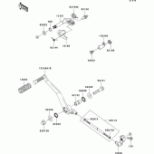 Схема вузла: Перемикач передач для Kawasaki VN900 Vulcan 900 Custom