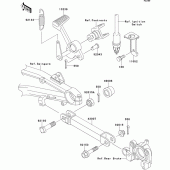 Схема вузла: Лапка гальма для Kawasaki ZR1200 ZRX1200