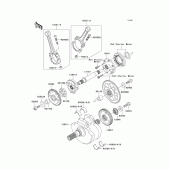 Схема вузла: Колінчастий вал для Kawasaki VN1600 Vulcan 1600 Mean Streak