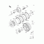 Схема узла: Сцепление для Kawasaki ZX1000 Z1000SX