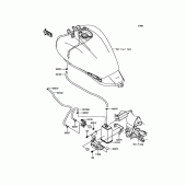 Схема вузла: Fuel Evaporative System для Kawasaki EN650 Vulcan S