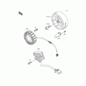 Схема вузла: Генератор для Kawasaki EX500 GPZ500S
