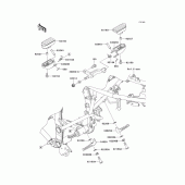 Схема вузла: Підніжки для Kawasaki KLX250 KLX250