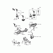 Схема вузла: Замок запалювання для Kawasaki BR250 Z250SL ABS