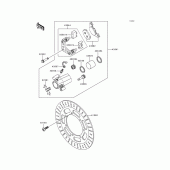 Схема узла: Передний тормоз для Kawasaki EN500 Vulcan 500 LTD