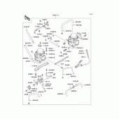 Схема вузла: Карбюратор(1/2) для Kawasaki EX250 Ninja 250