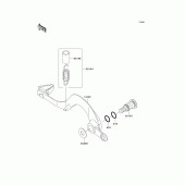 Схема вузла: Лапка гальма для Kawasaki KX450 KX450F