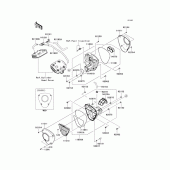 Схема узла: Воздушный фильтр для Kawasaki VN1700 VN1700 Classic ABS