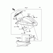 Схема вузла: Аксесуар( Single Sheet Kaba-) для Kawasaki EX250 Ninja 250