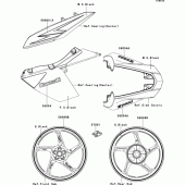 Схема вузла: Decals(orange)(dcf) для Kawasaki ZR1000 Z1000