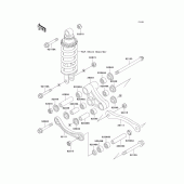 Схема вузла: Підвіска до Kawasaki ZX600 ZZ-R600