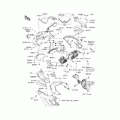 Схема узла: Облицовочные элементы для Kawasaki ZX1400 Ninja ZX-14