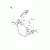 Схема вузла: Рама для Kawasaki VN1600 Vulcan 1600 Nomad