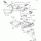Схема вузла: Заднє крило для Kawasaki ZX1400 ZZR1400 ABS