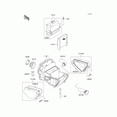 Схема вузла: Повітряний фільтр Kawasaki EX500 GPZ500