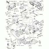 Схема вузла: Chassis electrical equipment(1/2) для Kawasaki ZX1200 Ninja ZX-12R