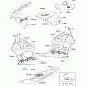 Схема вузла: Decals(green/black) для Kawasaki ZX636 Ninja ZX-6R