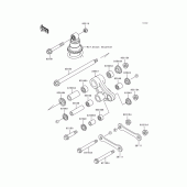 Схема узла: Подвеска для Kawasaki KLE500