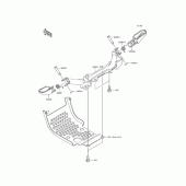 Схема вузла: Підніжки для Kawasaki KLX110 KLX110L