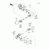 Схема вузла: Turn signal для Kawasaki VN750 Vulcan 750
