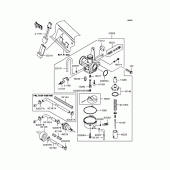 Схема вузла: Карбюратор для Kawasaki KL110 KSR