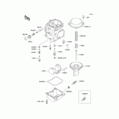 Схема вузла: Комплектуючі карбюратора для Kawasaki EX250 GPX250R