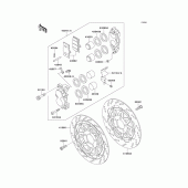 Схема вузла: Front caliper для Kawasaki ZX600 Ninja ZX-6