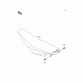 Схема вузла: Сидіння для Kawasaki KX250/ KX252 KX250