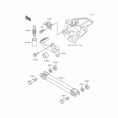 Схема узла: Лапка тормоза для Kawasaki ZX600 Ninja ZX-6