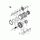 Схема вузла: Зчеплення для Kawasaki ZX1400 ZZR1400 ABS