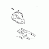 Схема вузла: Інформаційні наклейки для Kawasaki ZR800 Z800 ABS