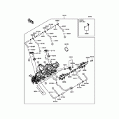 Схема вузла: Throttle для Kawasaki ZR900 Z900 ABS