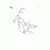Схема узла: Рама для Kawasaki KLX650 KLX650 Motard