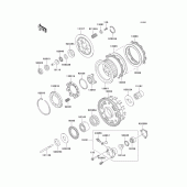 Схема узла: Сцепление для Kawasaki ZX1100 Ninja ZX-11