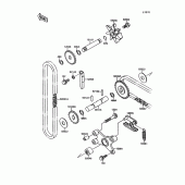 Схема вузла: Водяний насос для Kawasaki VN1500 Vulcan 1500L