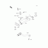 Схема узла: Переключатель передач для Kawasaki KX250/ KX252 KX250