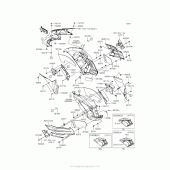 Схема вузла: Cowling (Center) для Kawasaki ZX1400 Ninja ZX-14R ABS