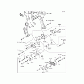 Схема вузла: Аксесуар ( 엔진 gard) для Kawasaki EX400 Ninja 400R