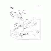 Схема вузла: Вихлопна система (eu) для Kawasaki KX250/ KX252 KX250F