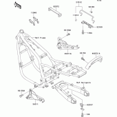 Схема вузла: Батарейний відсік для Kawasaki ZR750 Zephyr