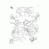 Схема вузла: Cowling(1/2)(zx600-e3) для Kawasaki ZX600 Ninja ZX-6