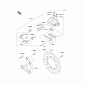 Схема вузла: Заднє гальмо для Kawasaki VN1500 Vulcan 1500 Classic FI