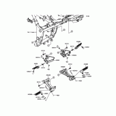 Схема вузла: Підніжки для Kawasaki EX300 Ninja 300 ABS