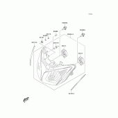 Схема вузла: Headlight(s) для Kawasaki KLV1000