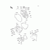 Схема вузла: Engine covers для Kawasaki EN500 Vulcan 500