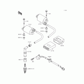 Схема вузла: Ignition system для Kawasaki KLE500