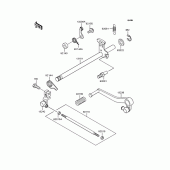 Схема вузла: Перемикач передач для Kawasaki ZR400 Xanthus