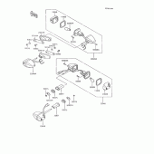 Схема вузла: Поворотники для Kawasaki ZX600 GPX600R