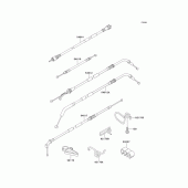 Схема узла: Тросики для Kawasaki ZX1100 ZZ-R1100