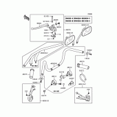 Схема вузла: Кермо для Kawasaki VN400 Vulcan